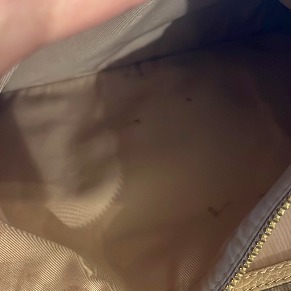 Tory Burch Beige Pebbled Leather Tote - Picture 7 of 8